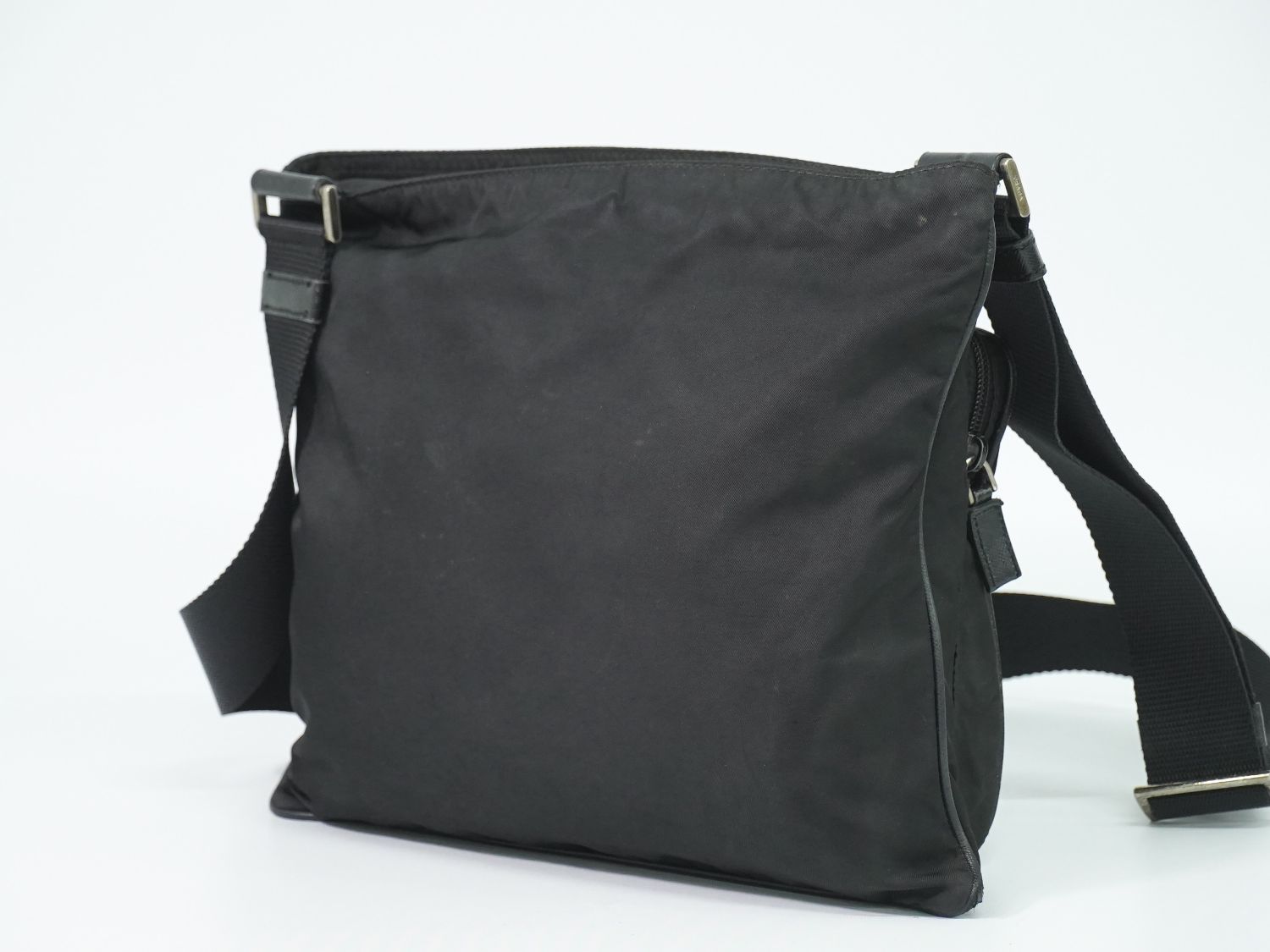 Prada Nylon Shoulder Bag Pochette Black — view 2
