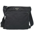 Prada Nylon Shoulder Bag Pochette Black