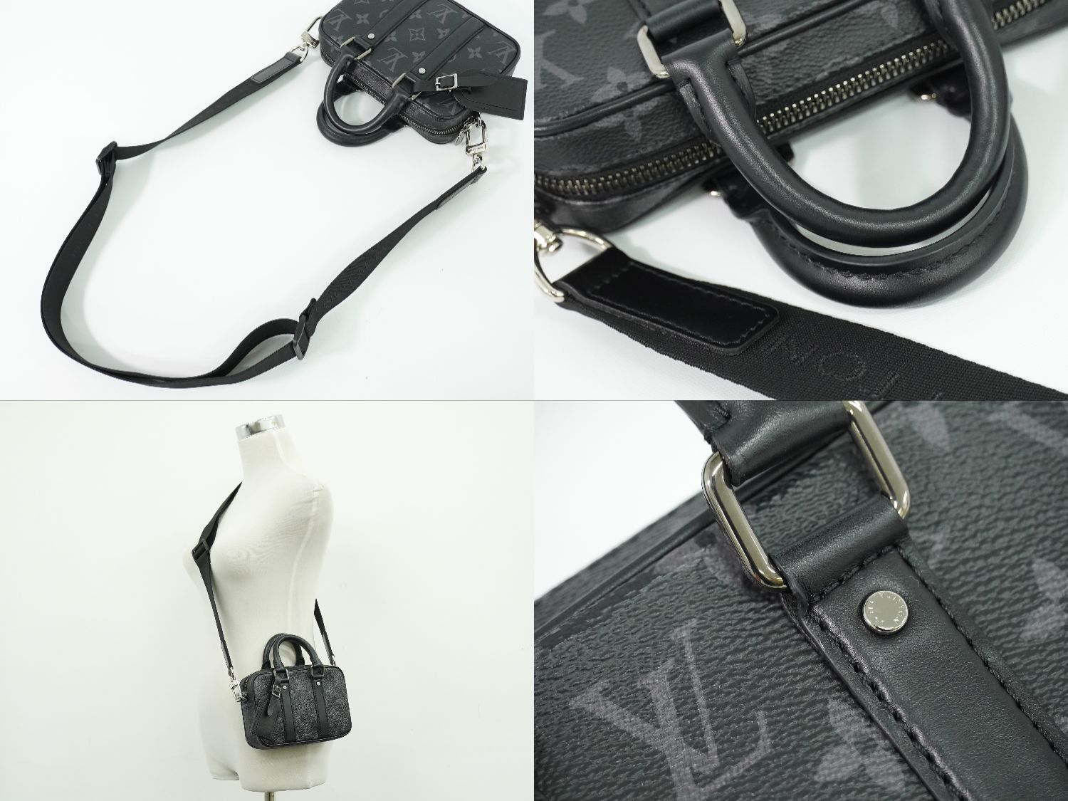 Louis Vuitton LV Nano Porte Documents Voyage Monogram Eclipse 2-Way Shoulder — view 6