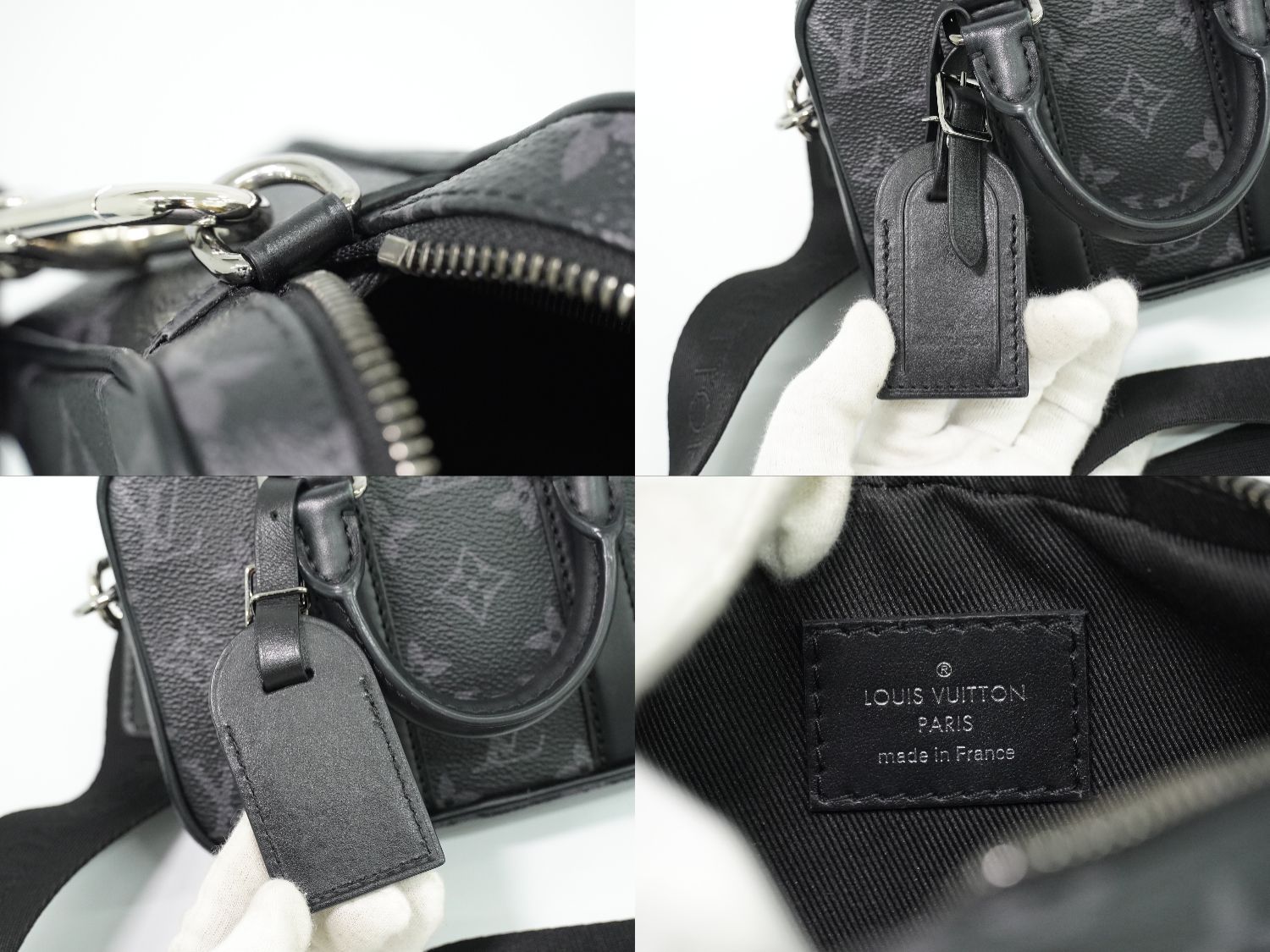 Louis Vuitton LV Nano Porte Documents Voyage Monogram Eclipse 2-Way Shoulder — view 9