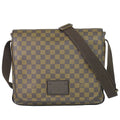 Louis Vuitton LV Brooklyn MM Damier Ebene Shoulder Bag Brown