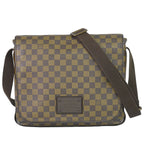 Louis Vuitton LV Brooklyn MM Damier Ebene Shoulder Bag Brown