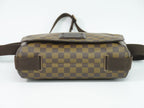 Louis Vuitton LV Brooklyn MM Damier Ebene Shoulder Bag Brown — view 3