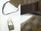Louis Vuitton LV Brooklyn MM Damier Ebene Shoulder Bag Brown — view 6
