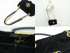 Gucci GG Marmont Chain Shoulder Bag Pochette Velvet Black — view 6
