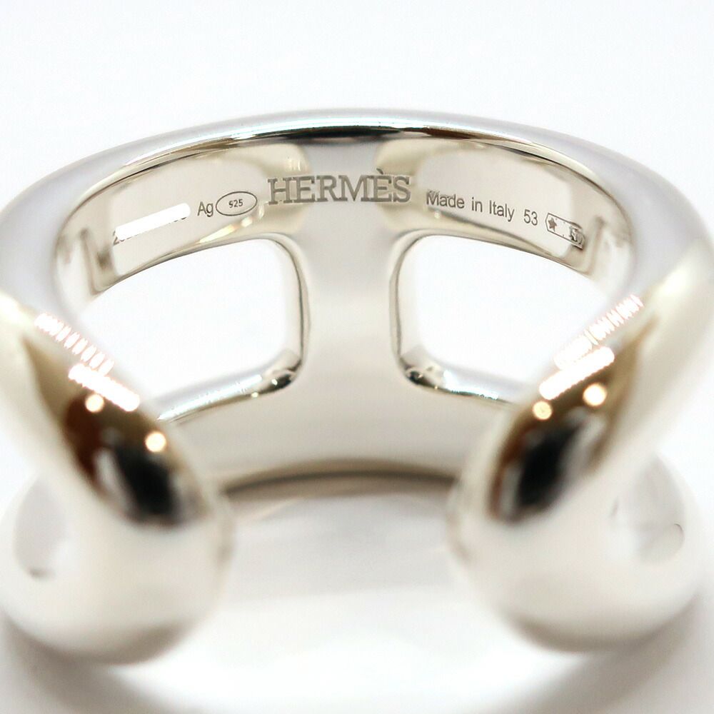 Hermes Heaven Osmose PM Small 53 Ring Silver — view 5