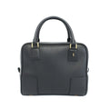 Loewe Ten Amazona 19 Square 2-Way Shoulder Bag Black Gold Leather Anagram Logo