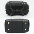 Loewe Ten Amazona 19 Square 2-Way Shoulder Bag Black Gold Leather Anagram Logo — view 3