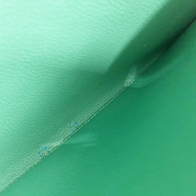 Hermes Wallet Toutenmain Blue Green Color Silver — view 7