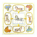 Hermes Carre 90 Grand Apala Cream Gold Multicolor Silk Scarf