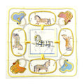 Hermes Carre 90 Grand Apala Cream Gold Multicolor Silk Scarf