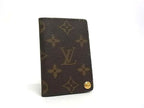 Louis Vuitton Card Case Holder Cles D'presion Brown Monogram