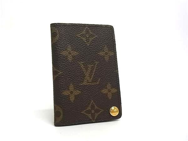 Louis Vuitton Card Case Holder Cles D'presion Brown Monogram