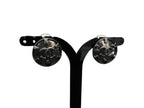 Chanel Earrings CC Logo Silver Metal Clip on