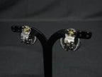Chanel Earrings CC Logo Silver Metal Clip on — view 2