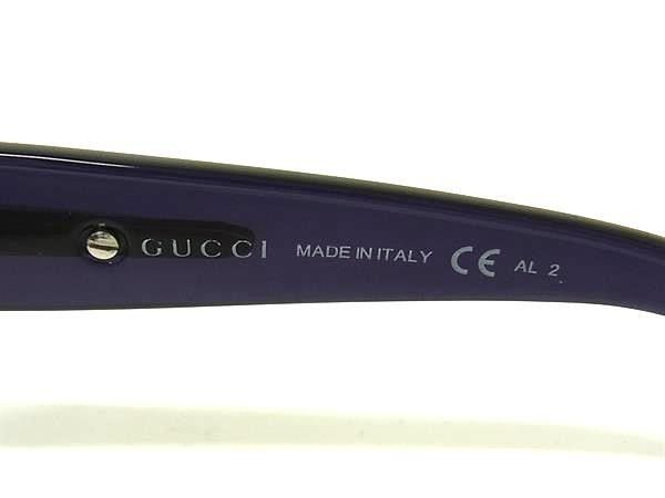 Gucci Sunglasses S Purple Lens Clear Gradation Acetate Rhinestone Eyewear — view 5