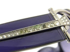 Gucci Sunglasses S Purple Lens Clear Gradation Acetate Rhinestone Eyewear — view 6