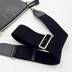 Gucci Shoulder Bag Jumbo GG Black Leather 2-Way Silver — view 6