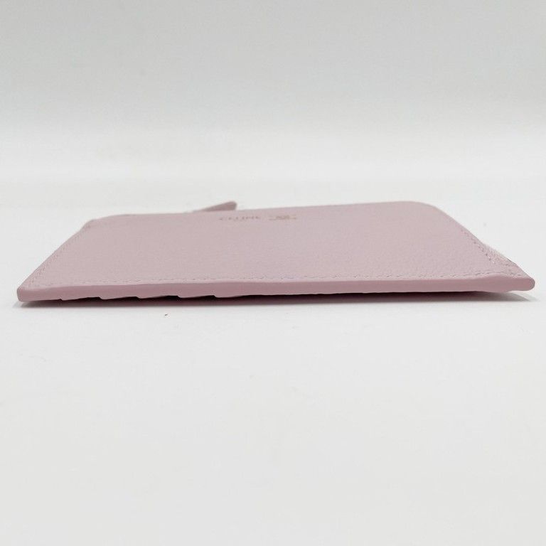 Celine Coin Case Card Holder Pink Leather Gold Display — view 3
