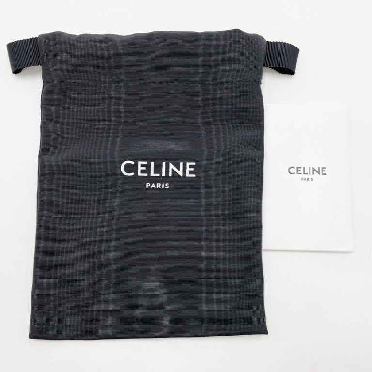 Celine Coin Case Card Holder Pink Leather Gold Display — view 9