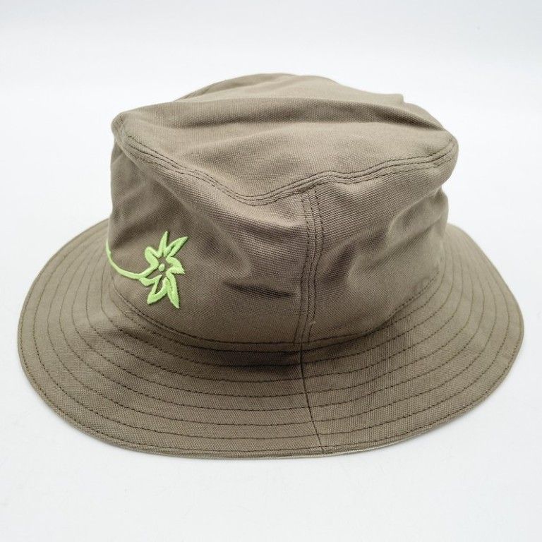 Dior Homme Cactus Jack Khaki Cotton Rayon Bucket — view 2