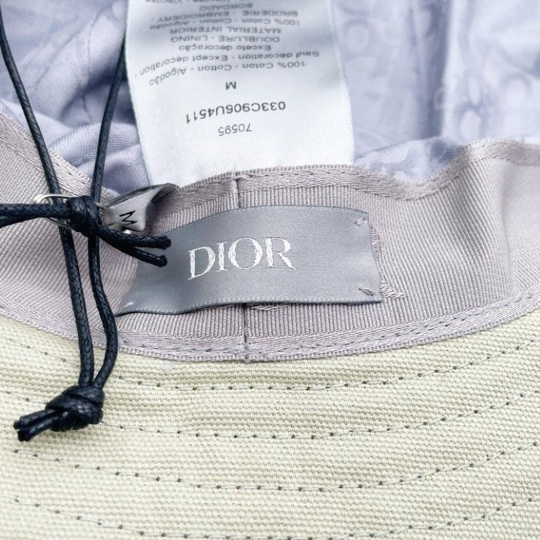 Dior Homme Cactus Jack Khaki Cotton Rayon Bucket — view 6