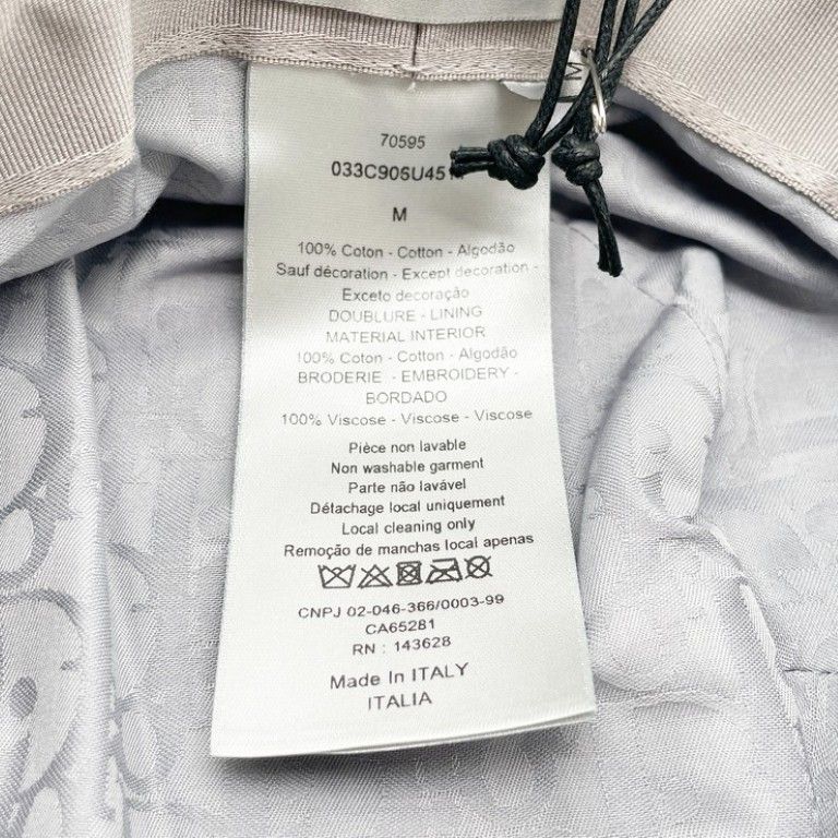 Dior Homme Cactus Jack Khaki Cotton Rayon Bucket — view 5