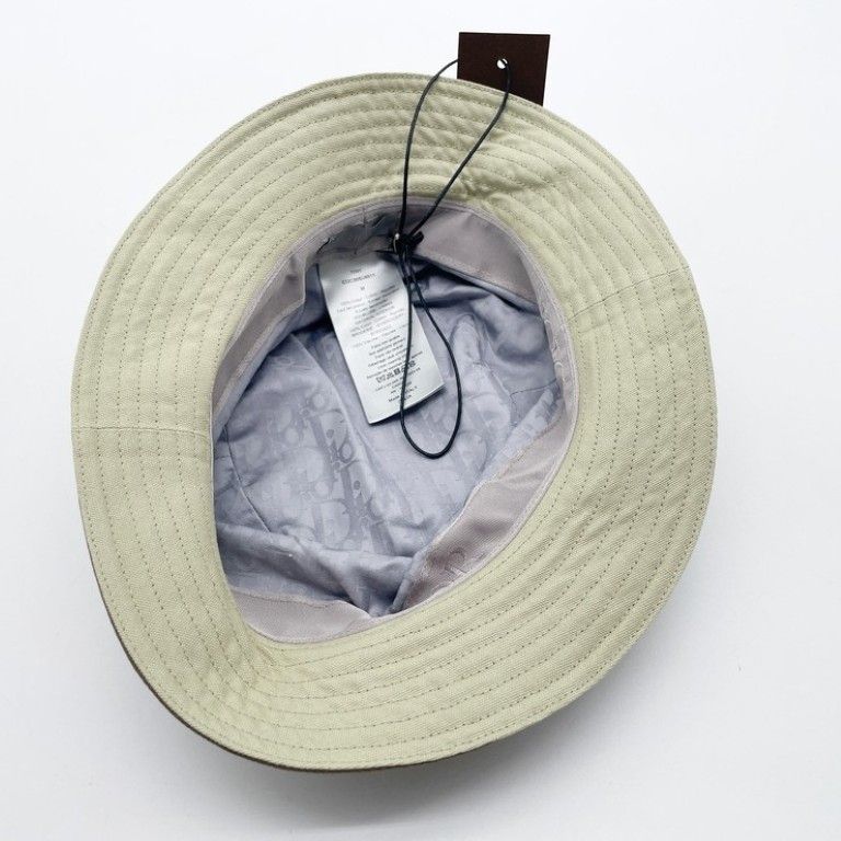 Dior Homme Cactus Jack Khaki Cotton Rayon Bucket — view 4