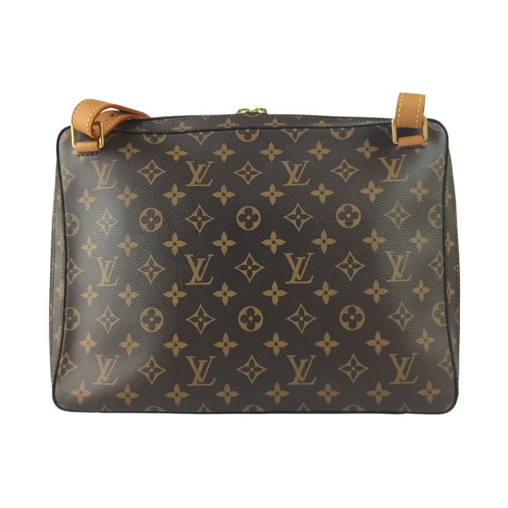 Louis Vuitton Shoulder Bag Soft Trunk Messenger MM Brown Monogram Gold — view 3