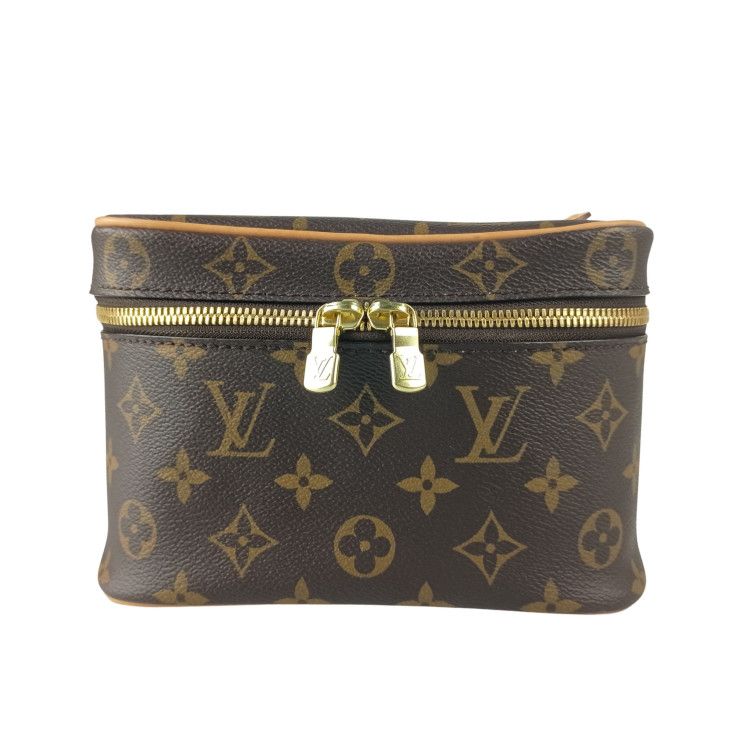 Louis Vuitton Handbag Nice Mini Brown Monogram Vanity Bag Gold