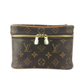 Louis Vuitton Handbag Nice Mini Brown Monogram Vanity Bag Gold