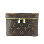 Louis Vuitton Handbag Nice Mini Brown Monogram Vanity Bag Gold