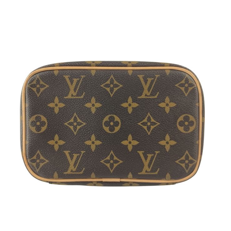 Louis Vuitton Handbag Nice Mini Brown Monogram Vanity Bag Gold — view 4