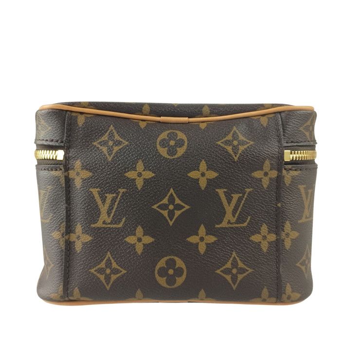 Louis Vuitton Handbag Nice Mini Brown Monogram Vanity Bag Gold — view 3