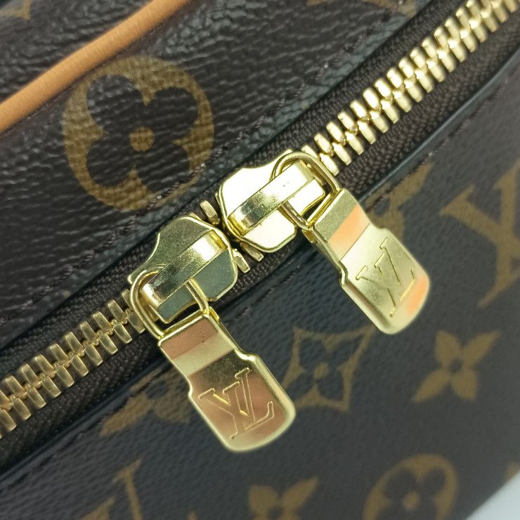 Louis Vuitton Handbag Nice Mini Brown Monogram Vanity Bag Gold — view 6