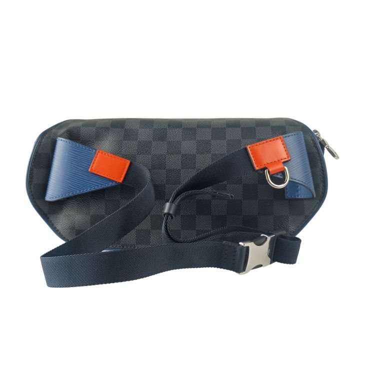 Louis Vuitton Belt Bag Andigo Blue Gray Black Epi Damier Graphite Silver — view 3