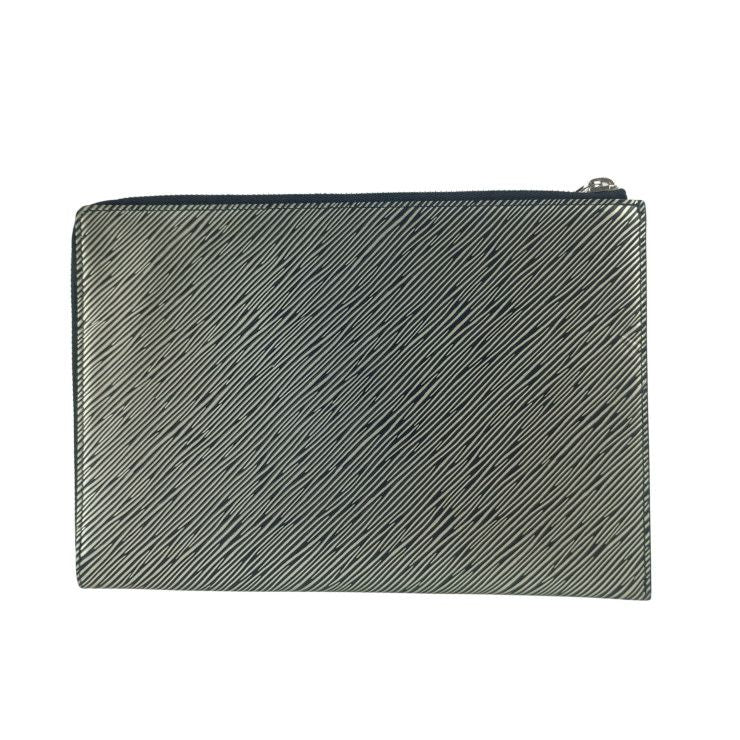 Louis Vuitton Clutch Pochette Plat Epi Platinum Epi Silver — view 3