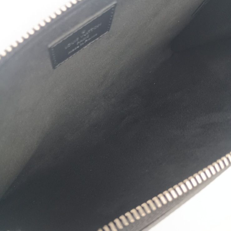 Louis Vuitton Clutch Pochette Plat Epi Platinum Epi Silver — view 9