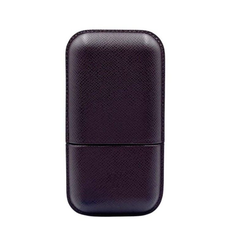 Louis Vuitton Cigarette Case Etui 3 Robusto Acajou Taiga