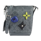 Louis Vuitton Climbing Hobo Cruiser PM Shoulder Bag Taurillon Leather Gray