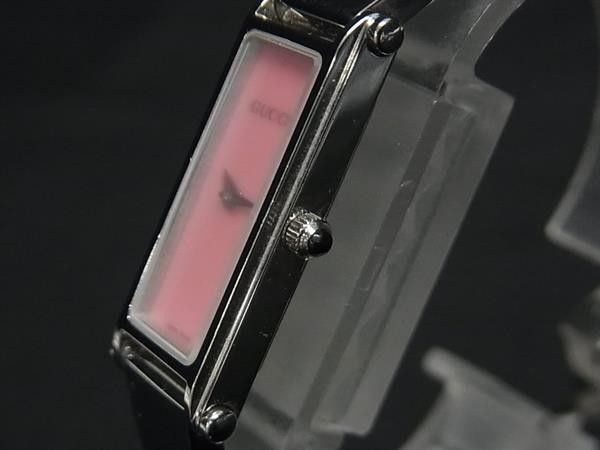 Gucci Watch Bangle Silver Pink Shell Dial Stainless Steel 2 Hands Quartz — view 2