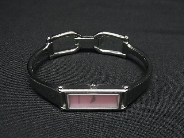 Gucci Watch Bangle Silver Pink Shell Dial Stainless Steel 2 Hands Quartz — view 3