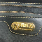Fendi Tote Pecan 279 068 Brown Black Leather Vintage 2-Way Backpack Gold — view 9