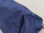 Prada Pouch Triangle Logo Blue Nylon White Tag Silver — view 4