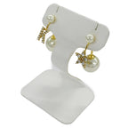 Dior Earrings MY Abcdior Tribal Initial Gold Plated White — view 4