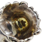 Gucci Ring Metal Stone Lion Head Silver Black — view 6
