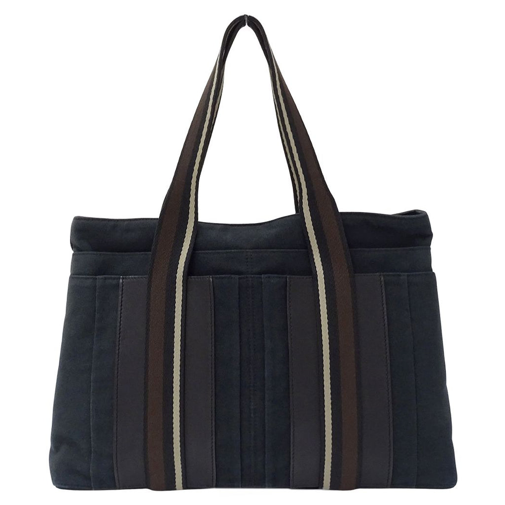 Hermes Tote Troca Horizontal MM Canvas Black