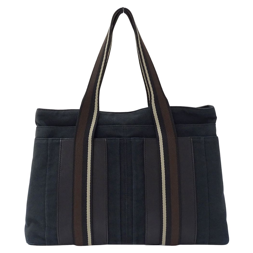 Hermes Tote Troca Horizontal MM Canvas Black