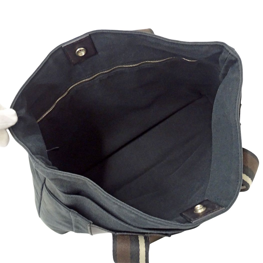 Hermes Tote Troca Horizontal MM Canvas Black — view 5