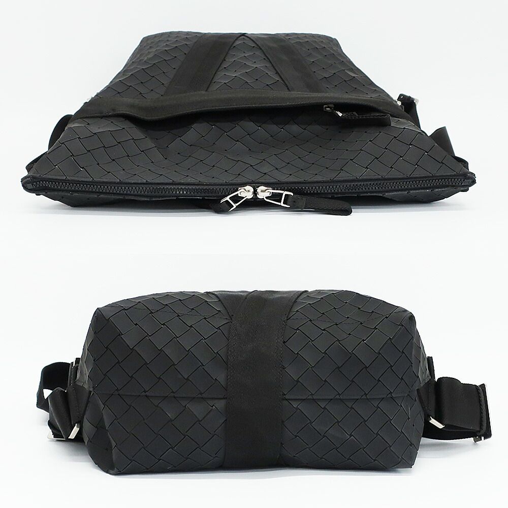 Bottega Veneta Ten New Lava Backpack Intrecciato Black Silver — view 3